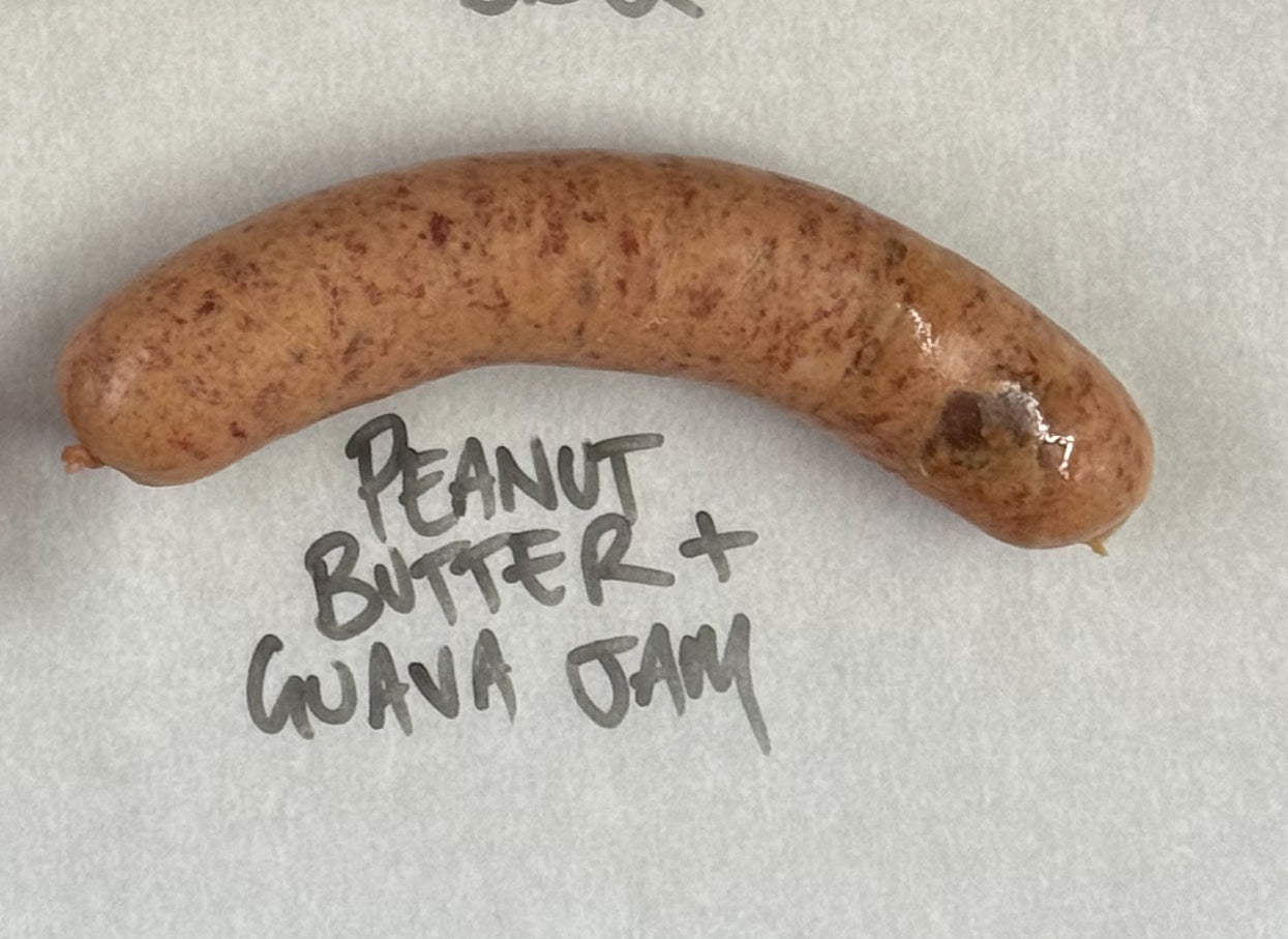Peanut Butter and Guava Jam Sausage