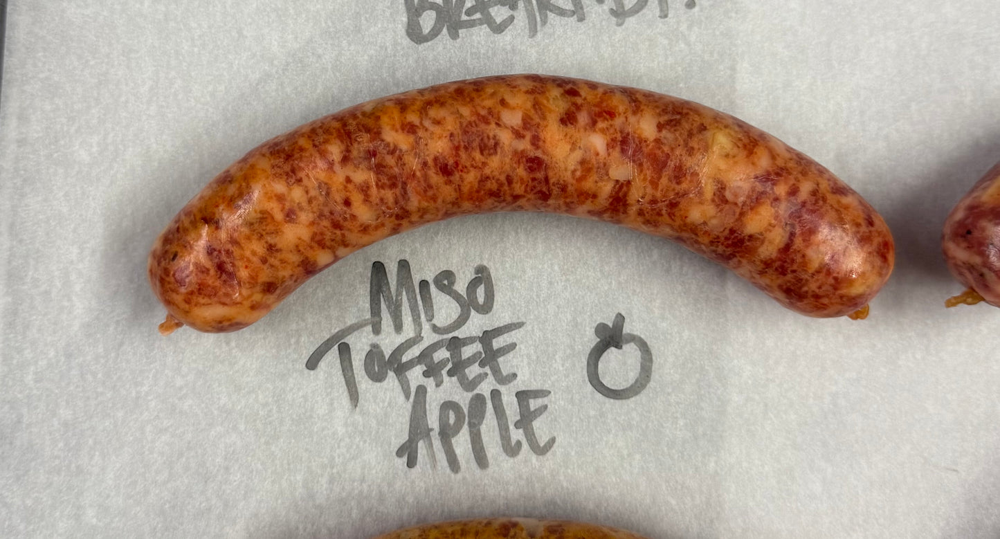 Miso Toffee Apple Sausage (Turner and George Collaboration)