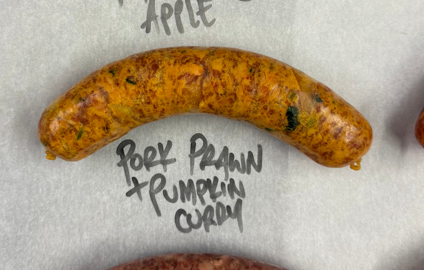 Pork, Prawn and Pumpkin Curry Sausage