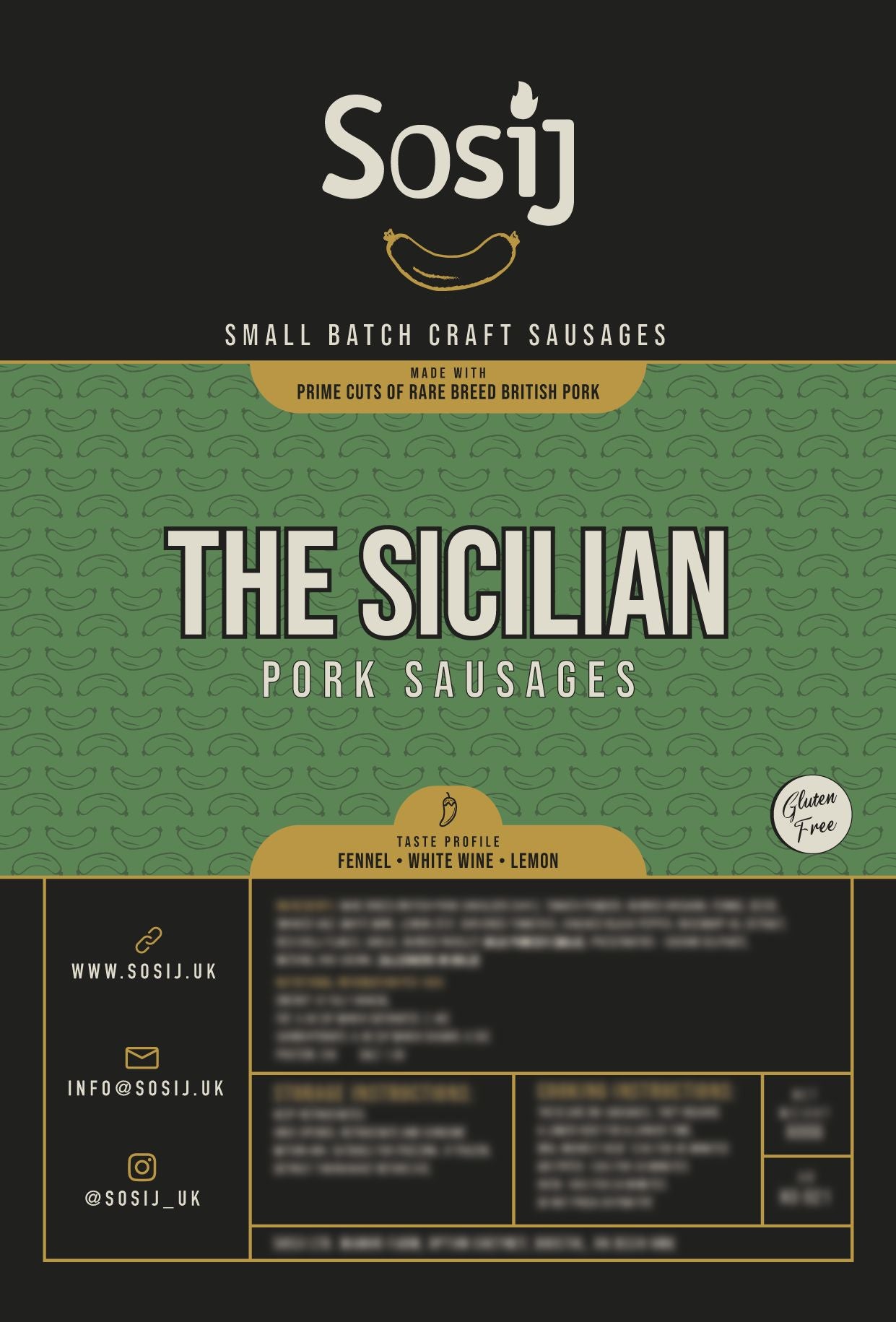 The Sicilian Sausages (Pack of 4)