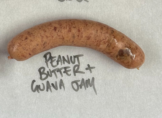 Peanut Butter and Guava Jam Sausage
