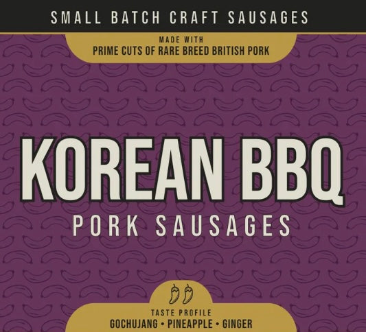Korean BBQ Pork Sausages
