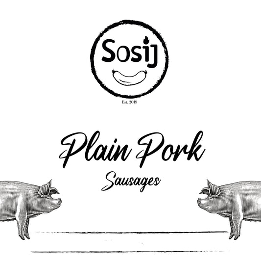 Plain Pork Sausage (Pack of 6)