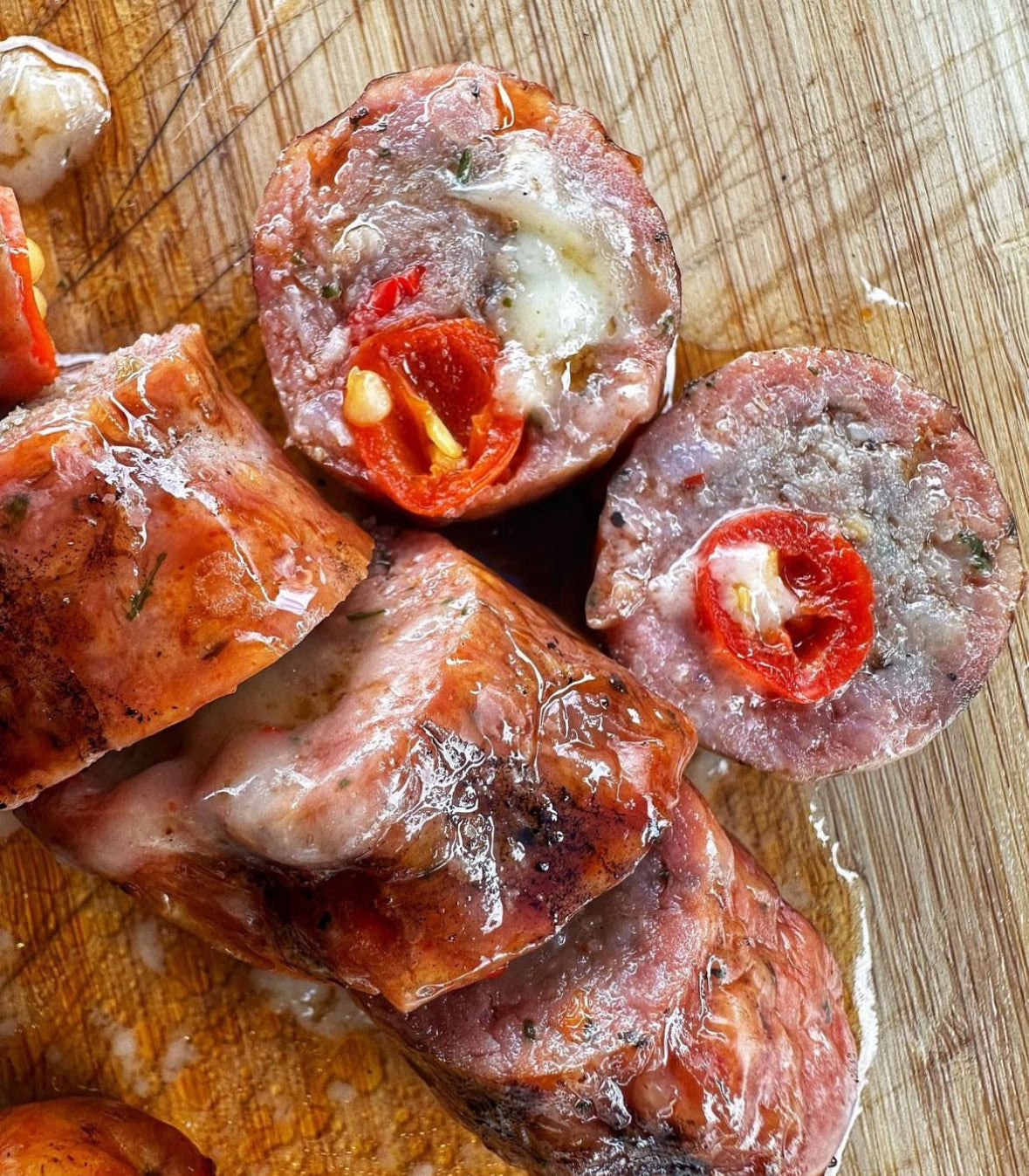 Halloumi & Roquito Pepper Sausages