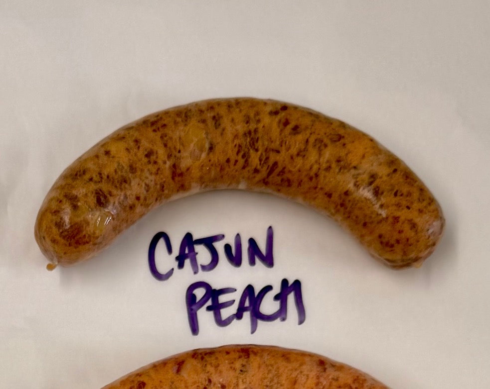 Cajun Peach Sausages