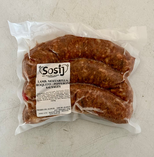 Lamb, Mozzarella, Roquito + Pepperoni Sausage