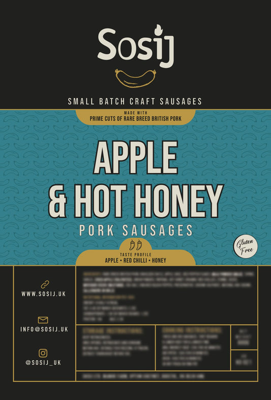 Apple and Hot Honey Sausages (Pack of 4)